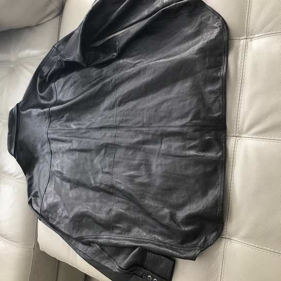 R13 Fringe Leather Shirt Jacket. - Picture 14 of 15